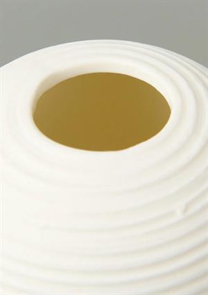 Fiona Seramik Vazo Oval, Beyaz 25 CM