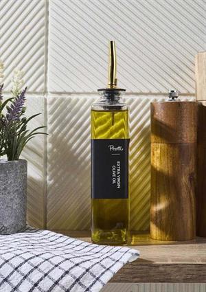 Cam Yağdanlık - Sosluk, Sirkelik - Gold Başlık - 350 ML