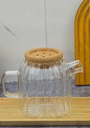 Ecolis Cam Yağdanlık Takımı - Mantar Kapaklı Yağlık Takımı - 2x750 ML