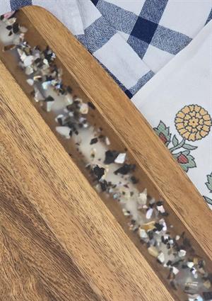 Akasya Kesme Tahtası - Dikdörtgen Kesim Tahtası - 40 CM