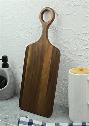 Akasya Kesme Tahtası - Mutfak Kesim Panosu - Uzun, 44 CM