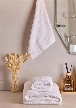 Towy White 100% Pamuk 3lü Banyo Havlusu Seti