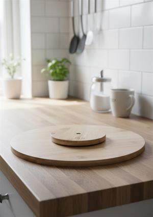 Bambu Döner Stantlı Sunumluk - 28 CM