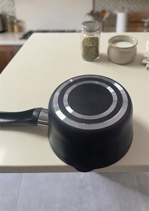 Granit Sütlük Tava Kaçerola Siyah 16 CM