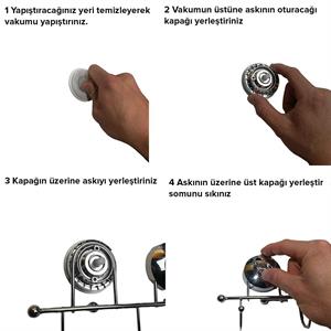 Tek Kancalı Krom Havluluk Vantuzlu Banyo Tuvalet Havlu Askılık