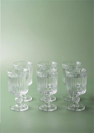 Kahve Yanı Cam Su Bardağı - 6lı Takım, 65 ML