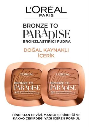 LOréal Paris Bronze to Paradise Mat Bronzlaştırıcı Pudra 02 Baby One More Tan