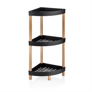 Hometarz Ahşap 3 Katlı Mutfak Banyo Düzenleyici Organizer Rafı 
