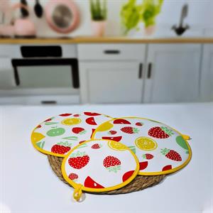 Hometarz 3 lü Ocak Tezgah Üstü Nihale Tencere Çaydanlık Altlığı 