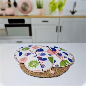 Hometarz 3 lü Ocak Tezgah Üstü Nihale Tencere Çaydanlık Altlığı 