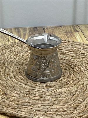 Hometarz Paslanmaz Çelik Desenli Döküm Cezve Ocak Uyumlu 150 ML