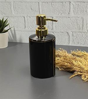 Hometarz Porselen Gold Lüx Sıvı Sabunluk Banyo Tuvalet 300 ml