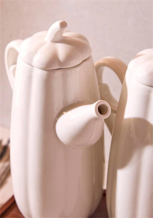 Pumpkin Porselen 2li 600 ml Yağdanlık Seti Ergonomik Tasarım Çok Amaçlı Yağlık ve Sirkelik