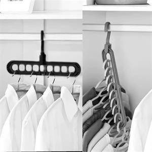 Hometarz 9 Bölmeli Sihirli Akıllı Askı Dolap Gardrop Düzenleyici