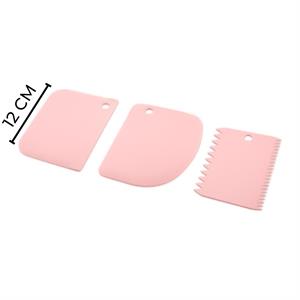 Hometarz 3 lü Silikon Hamur Kesici Doğrayıcı Kazıyıcı Spatula Set 