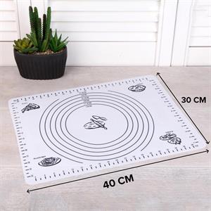 Hometarz Silikon Pizza Hamuru Açma Matı Detaylı Ölçülü 30x40 