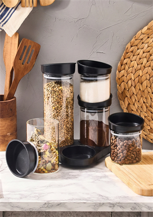 Sorti Cam Baharatlık Seti - 6 Parça Kavanoz Takımı