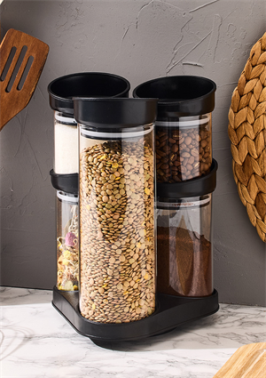 Sorti Cam Baharatlık Seti - 6 Parça Kavanoz Takımı