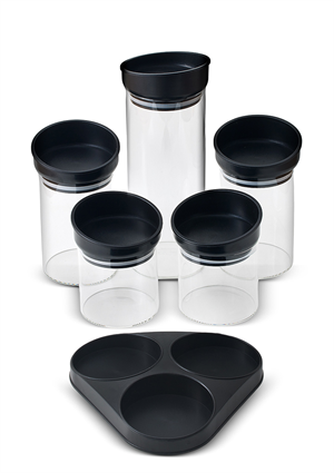 Sorti Cam Baharatlık Seti - 6 Parça Kavanoz Takımı