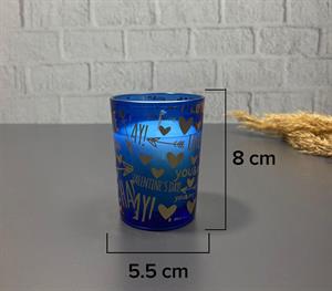 Tekli Bardak Mum Renkli Dekoratif Süs Mum 