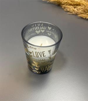 Tekli Bardak Mum Renkli Dekoratif Süs Mum 