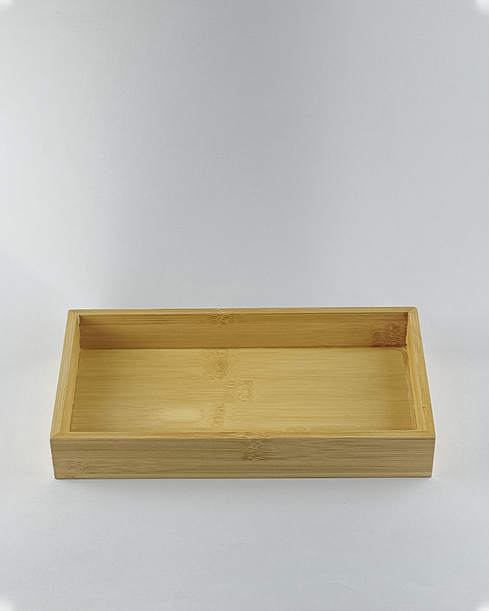 Dekoratif Bambu Tabak - Bambu Yağdanlık Altlığı - 19x10