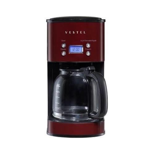 Vestel Retro Bordo Filtre Kahve Makinası 1000W 12 Fincan Kapasite