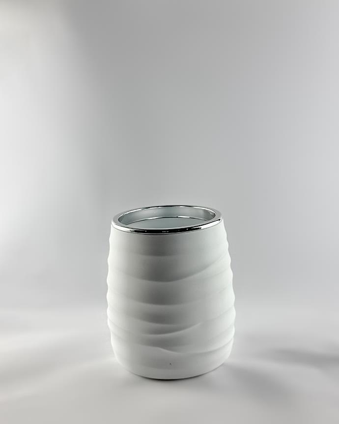 Soft Touch Diş Fırçalık - Banyo Lavabo Diş Fırçalığı - Akrilik - 250 ML, Beyaz