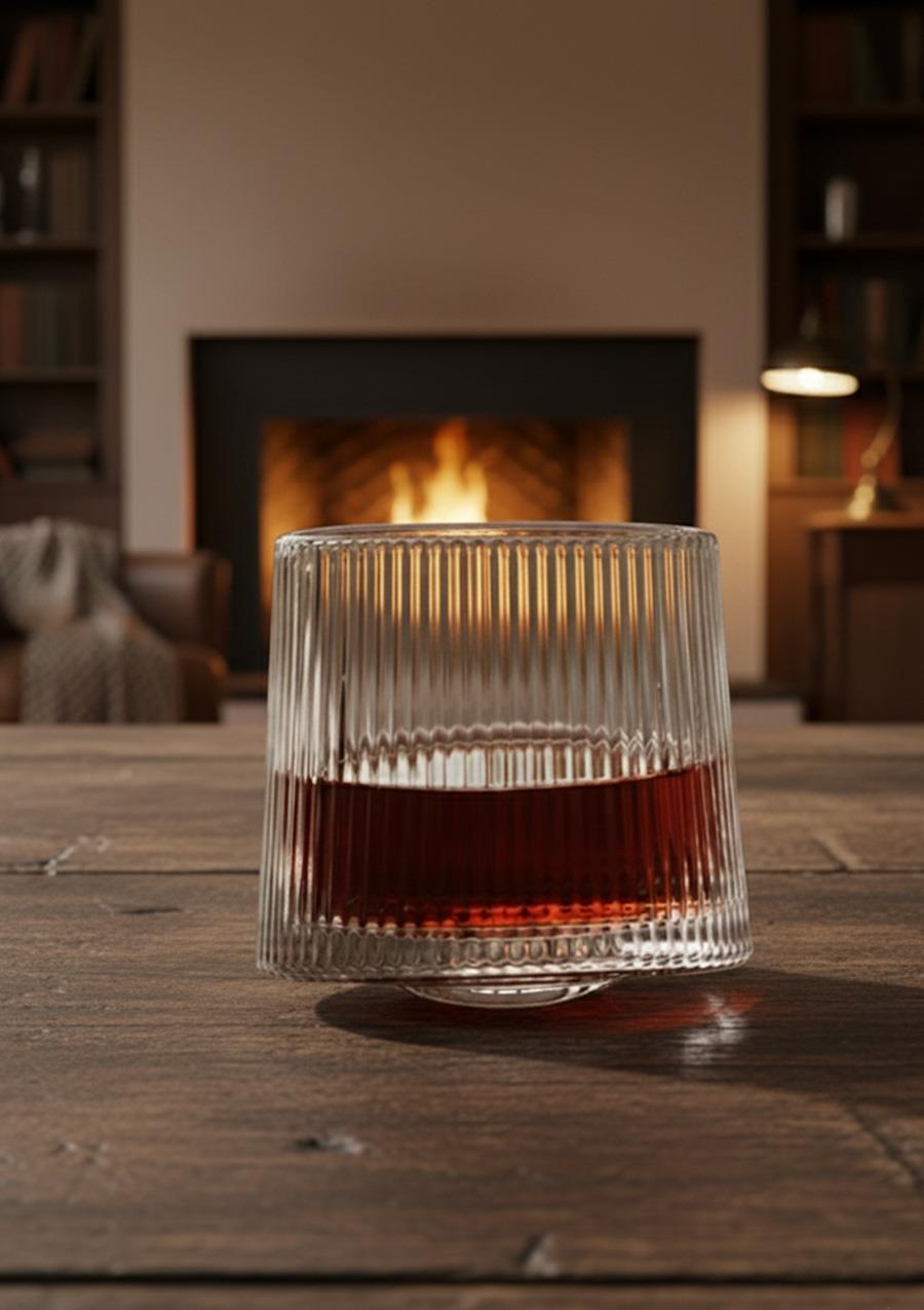 JAPAN Style Dönerli Cam Bardak - 1 Adet, 150 ML