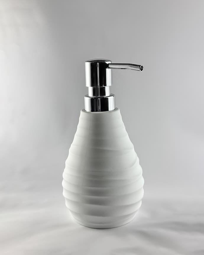 Soft Touch Sıvı Sabunluk - Banyo Mutfak Sıvı Sabunluğu - Akrilik - 350 ML, Beyaz