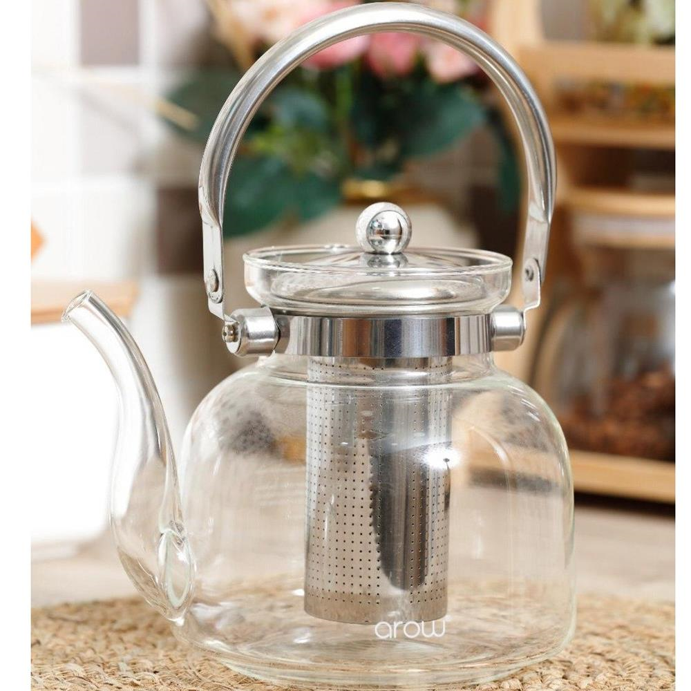 Arow Borosilikat Cam Çaydanlık Ateşe Dayanıklı 1.6 L 