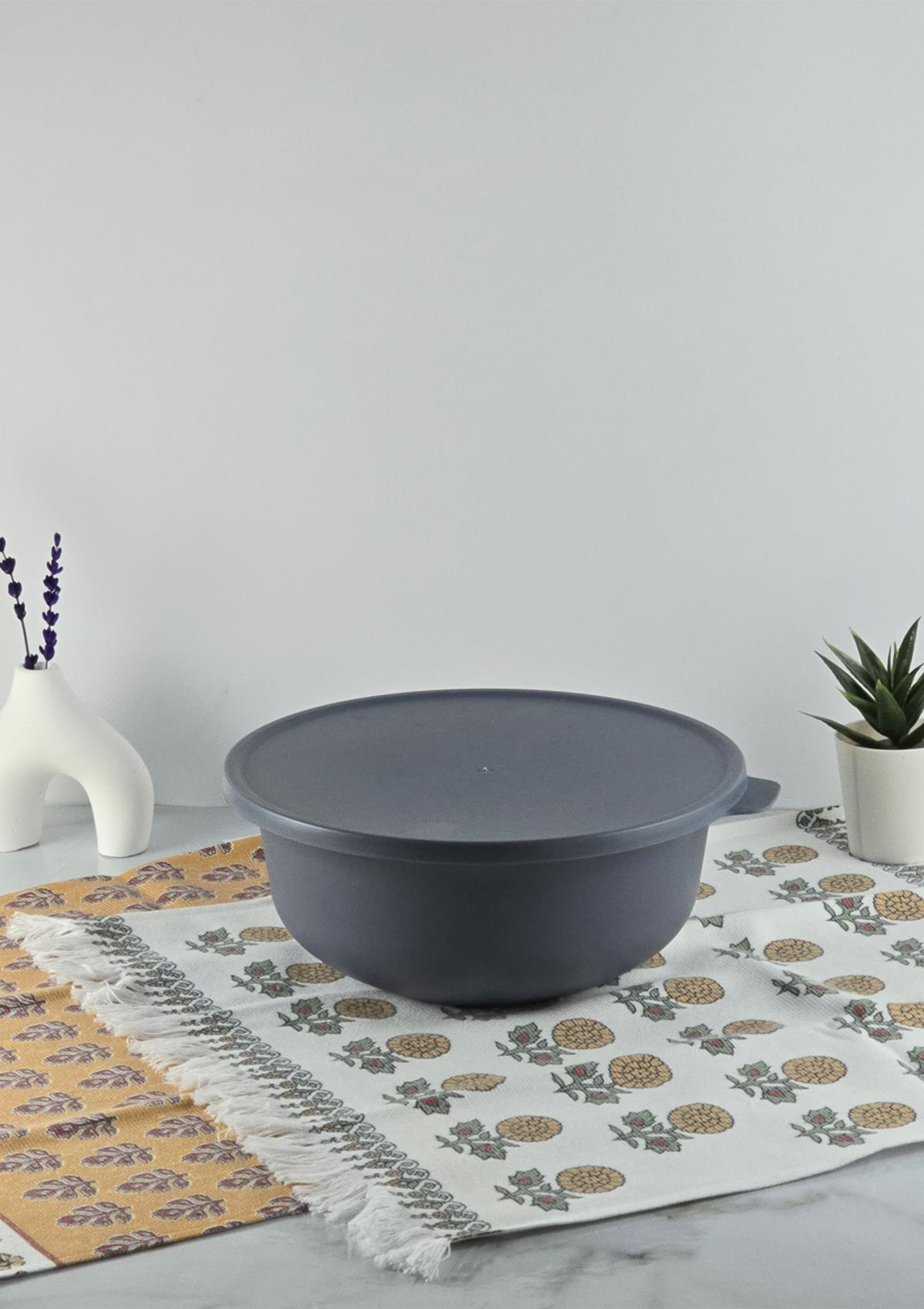 Soft Plastik Saklama Kabı - Mutfak Saklama Kutusu - 2 Litre, 23 CM - Gri