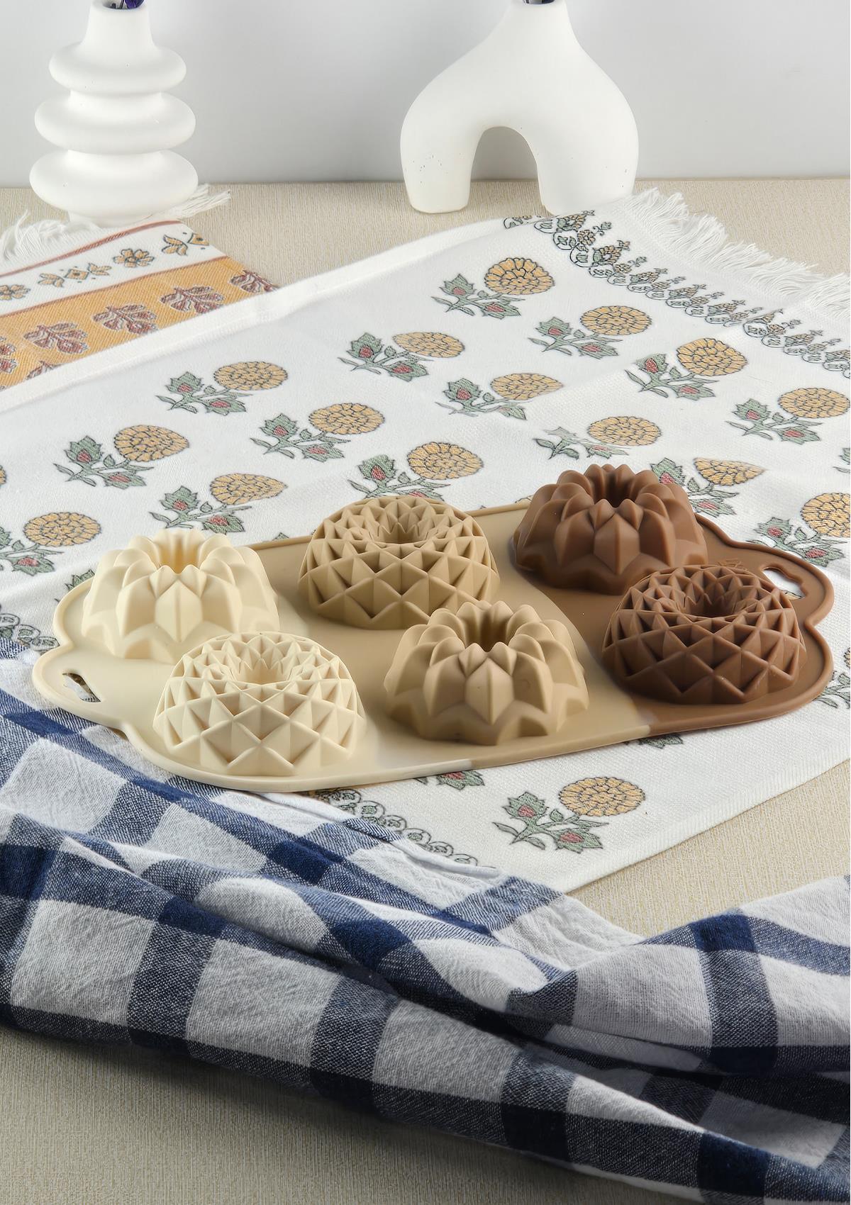 Silikon Kek Kalıbı - Origami 6lı Kurabiye Kalıbı - Isıya Dayanıklı