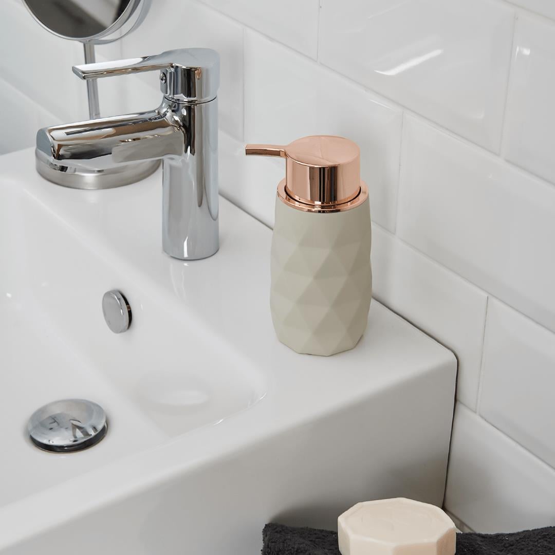 Akrilik Dekoratif Banyo WC Lavabo Gold Sıvı Sabunluk | Hometarz