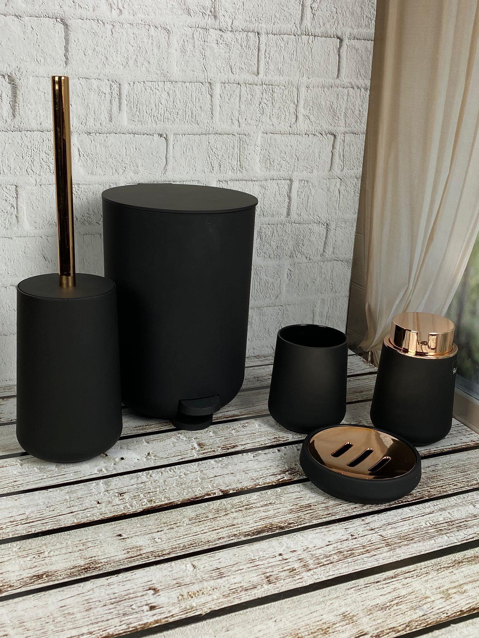Akrilik Rose 5 Parça Kovalı Lüks Banyo Seti | Hometarz