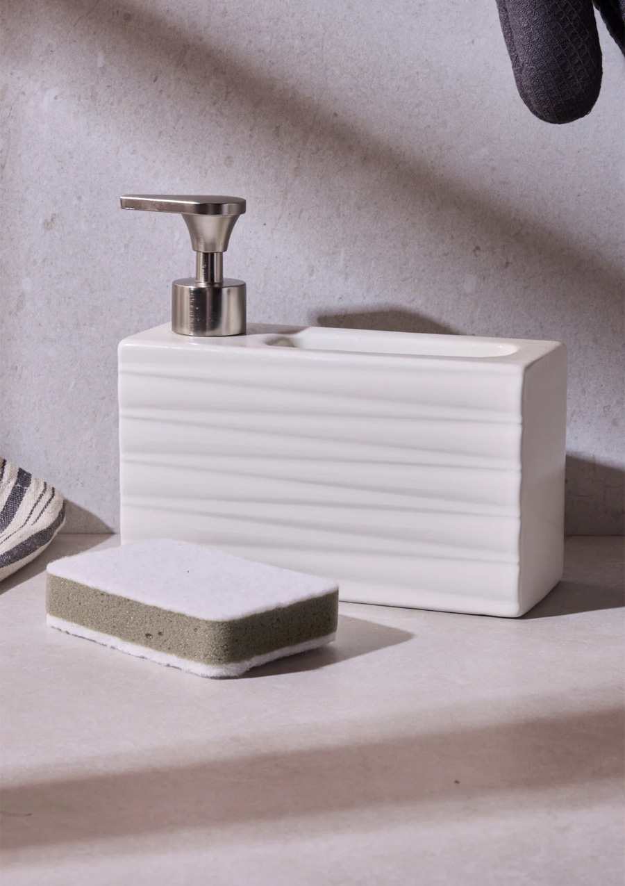 ASH Beige 750 ml Porselen Mutfak Sıvı Sabunluk