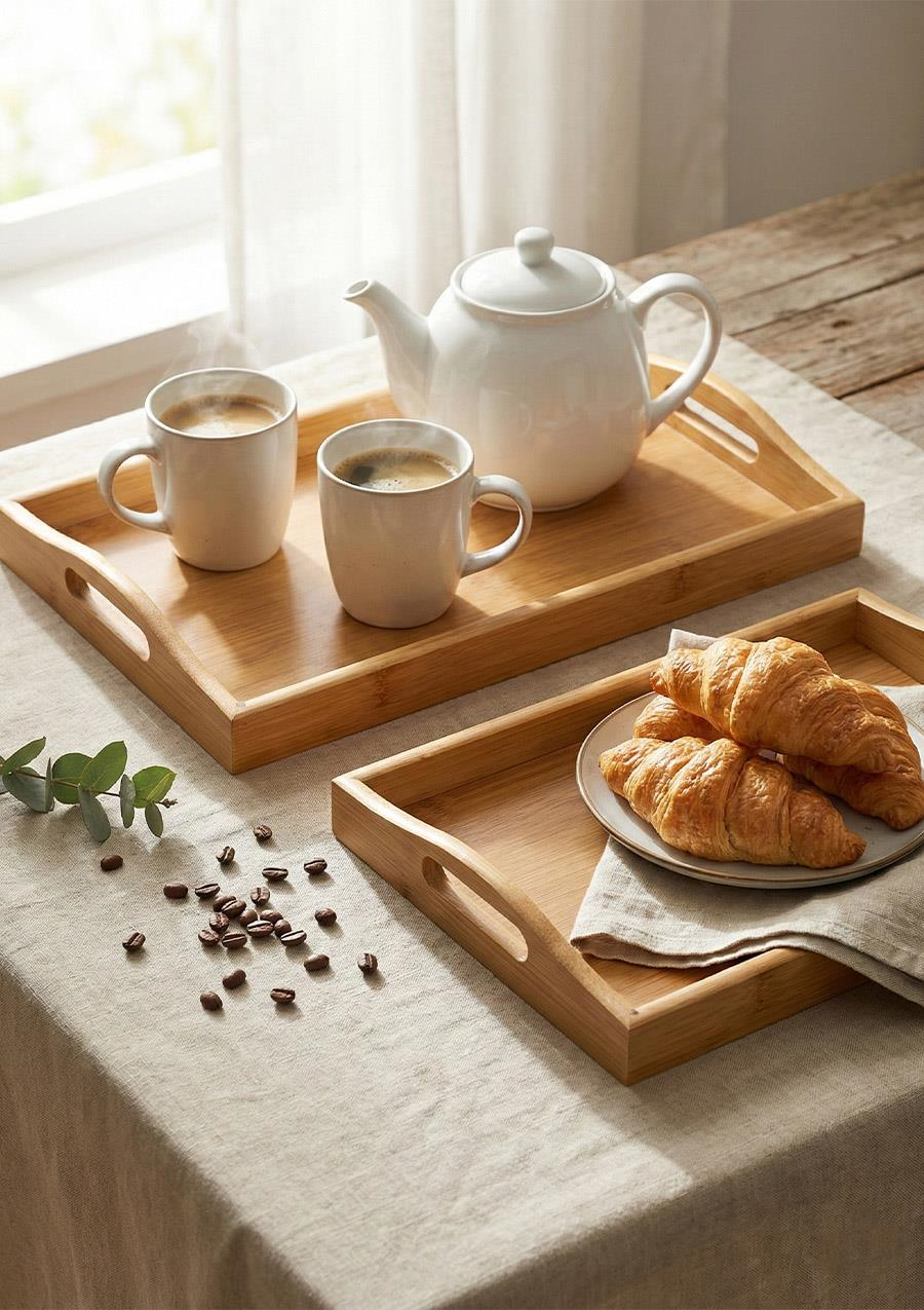 Bambu Tepsi Takımı - 2 Parça