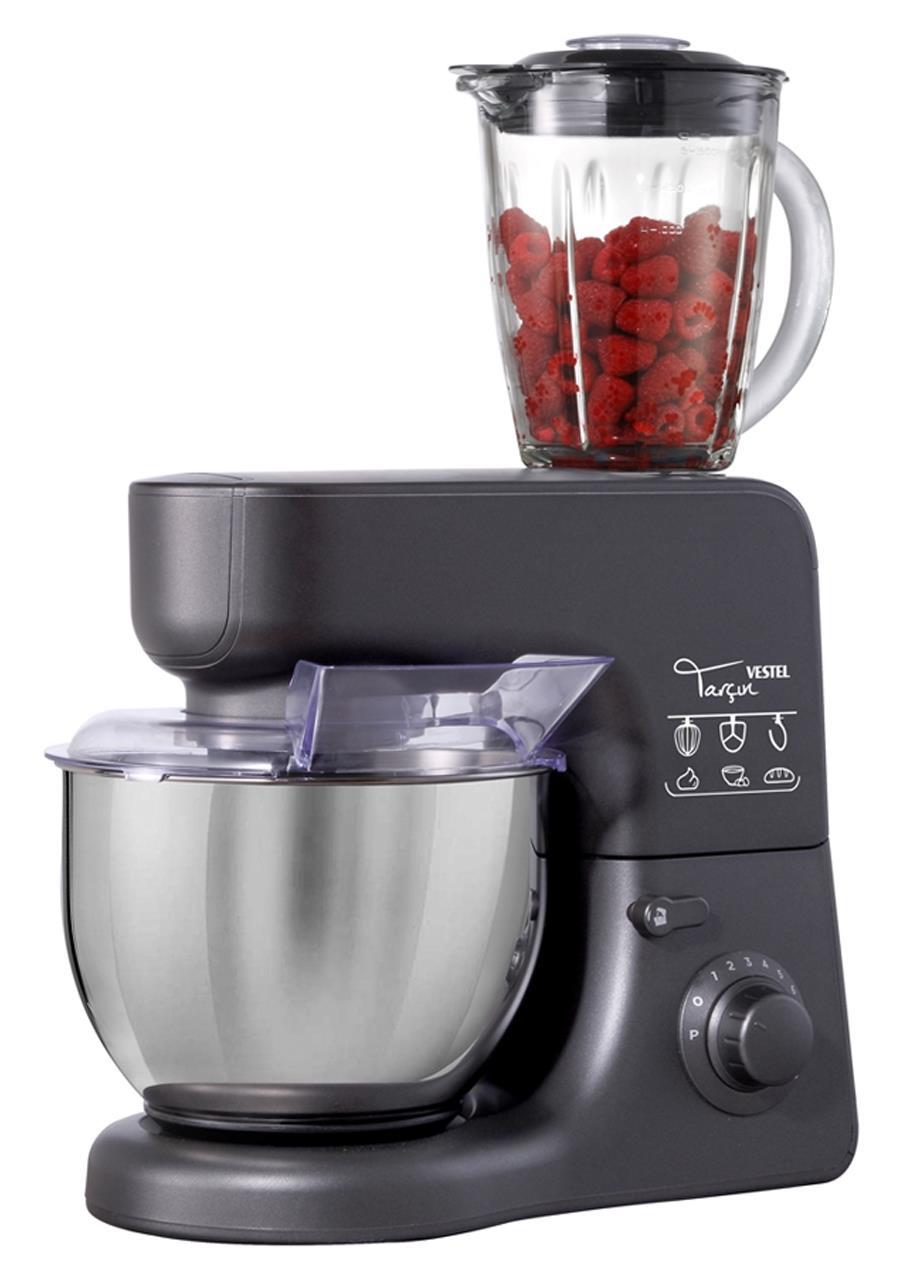 Vestel Tarçın S Stand Mikser - Çok Amaçlı Mutfak Şefi - 1000W, Siyah