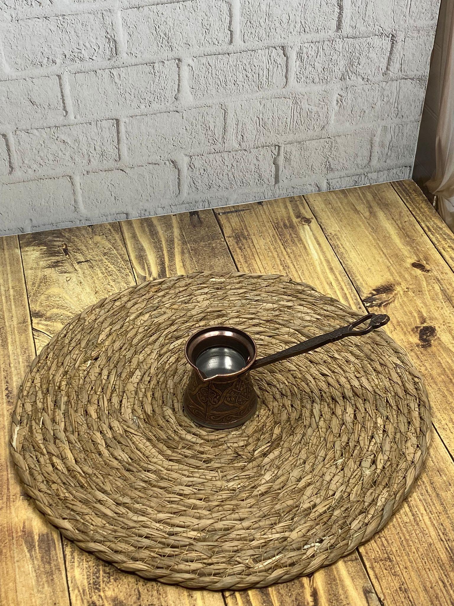 Paslanmaz Çelik Desenli Döküm Cezve 50 ml | Hometarz