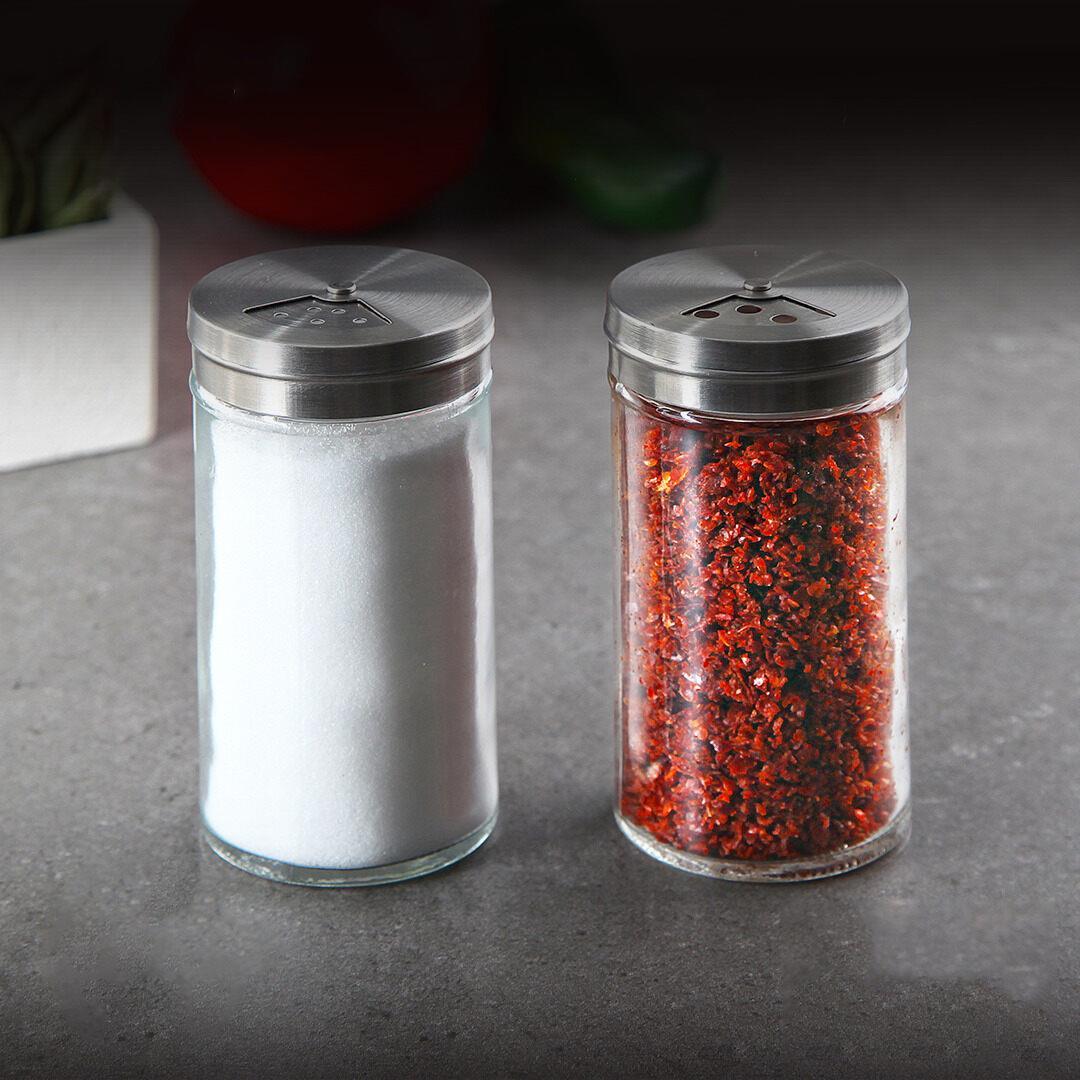 Sımplıco Tuzluk Biberlik Seti 2'li İnox 125 ml | Hometarz