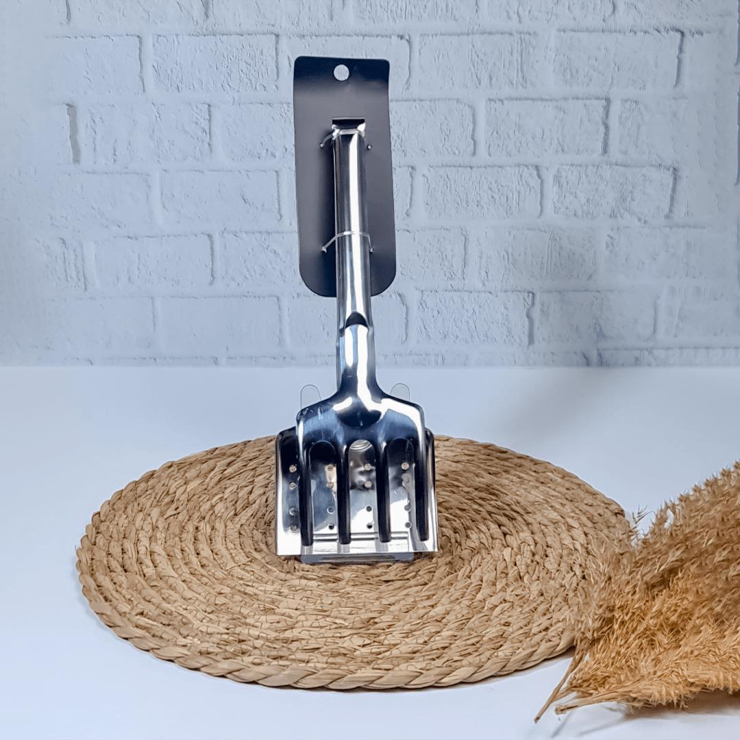 Süzgeçli Maşa Çelik Haşlama ve Kızartma Kevgiri | Hometarz