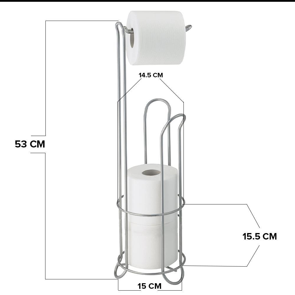 Tuvalet Peçeteliği Yedek Hazneli Ayaklı Metal 54 Cm | Hometarz