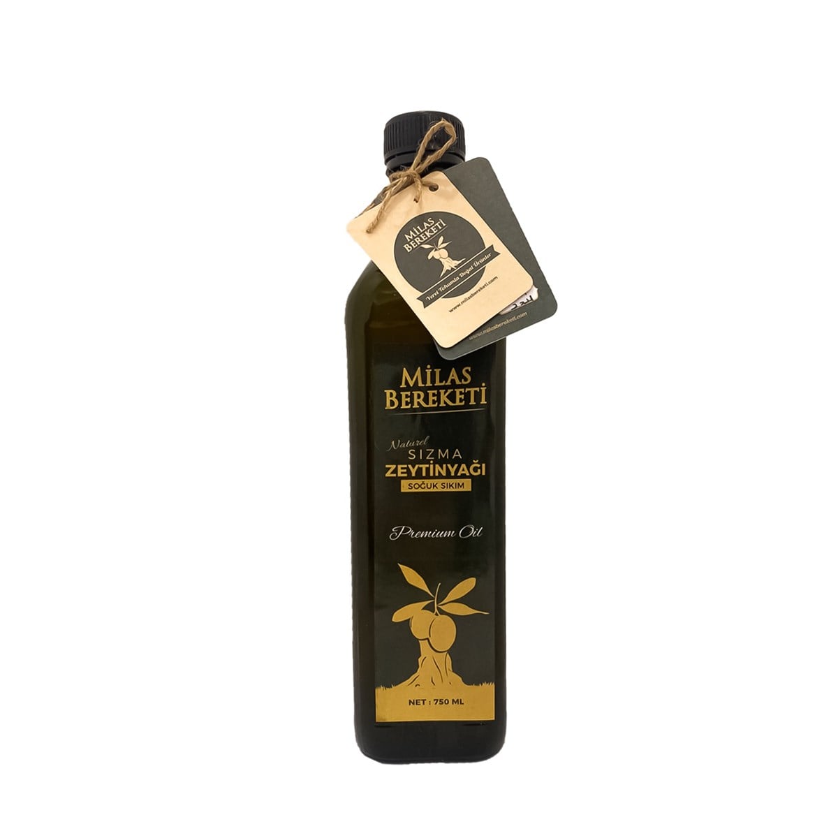 YENİ HASAT PREMIUM  NATURAL SOĞUK SIKIM SIZMA ZEYTİNYAĞI 750ml(Memecik Zeytini/0.3 dizem/510 Polifenol)