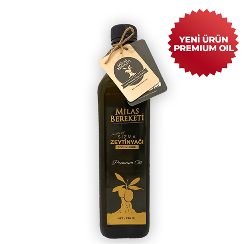 YENİ HASAT PREMIUM  NATURAL SOĞUK SIKIM SIZMA ZEYTİNYAĞI 750ml(Memecik Zeytini/0.3 dizem/510 Polifenol)