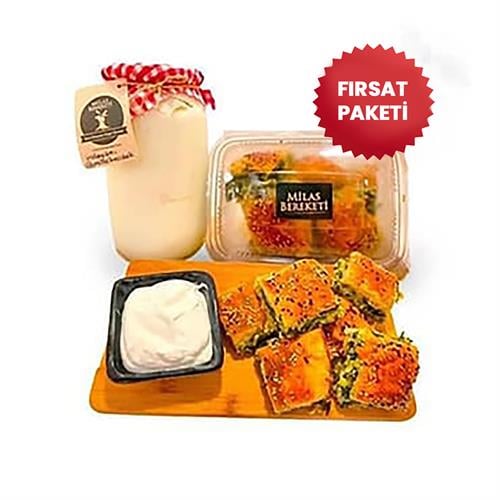 YOĞURTLU MEŞHUR MİLAS OTLU BÖREK (FIRSAT PAKETİ)