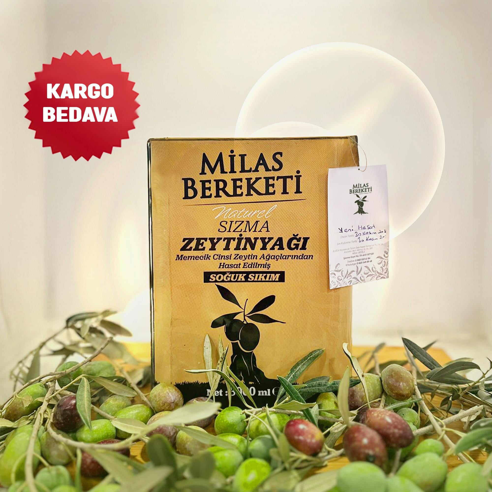 YENİ SEZON 2024 MEMECİK ZEYTİNİNDEN SOĞUK SIKIM PREMIUM SIZMA ZEYTİNYAĞI 3L (Memecik Zeytini / 0.4 Dizem / 412 Polifenol)