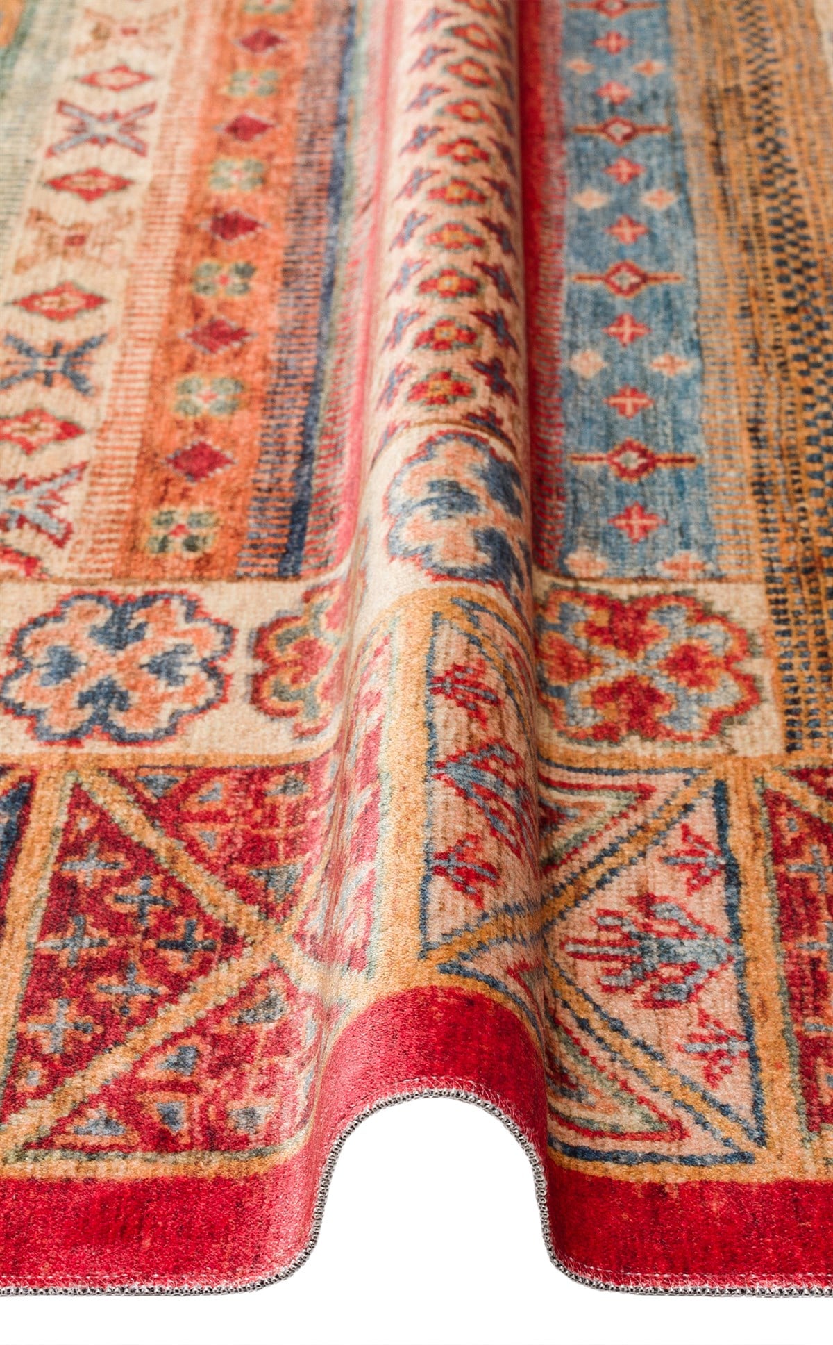 ANTIQUE ATK 04 MULTY  Kolay kullanımlı Kaymaz Karabağ ve Antik Desenlere Sahip Yıkanabilir Makine Halısı