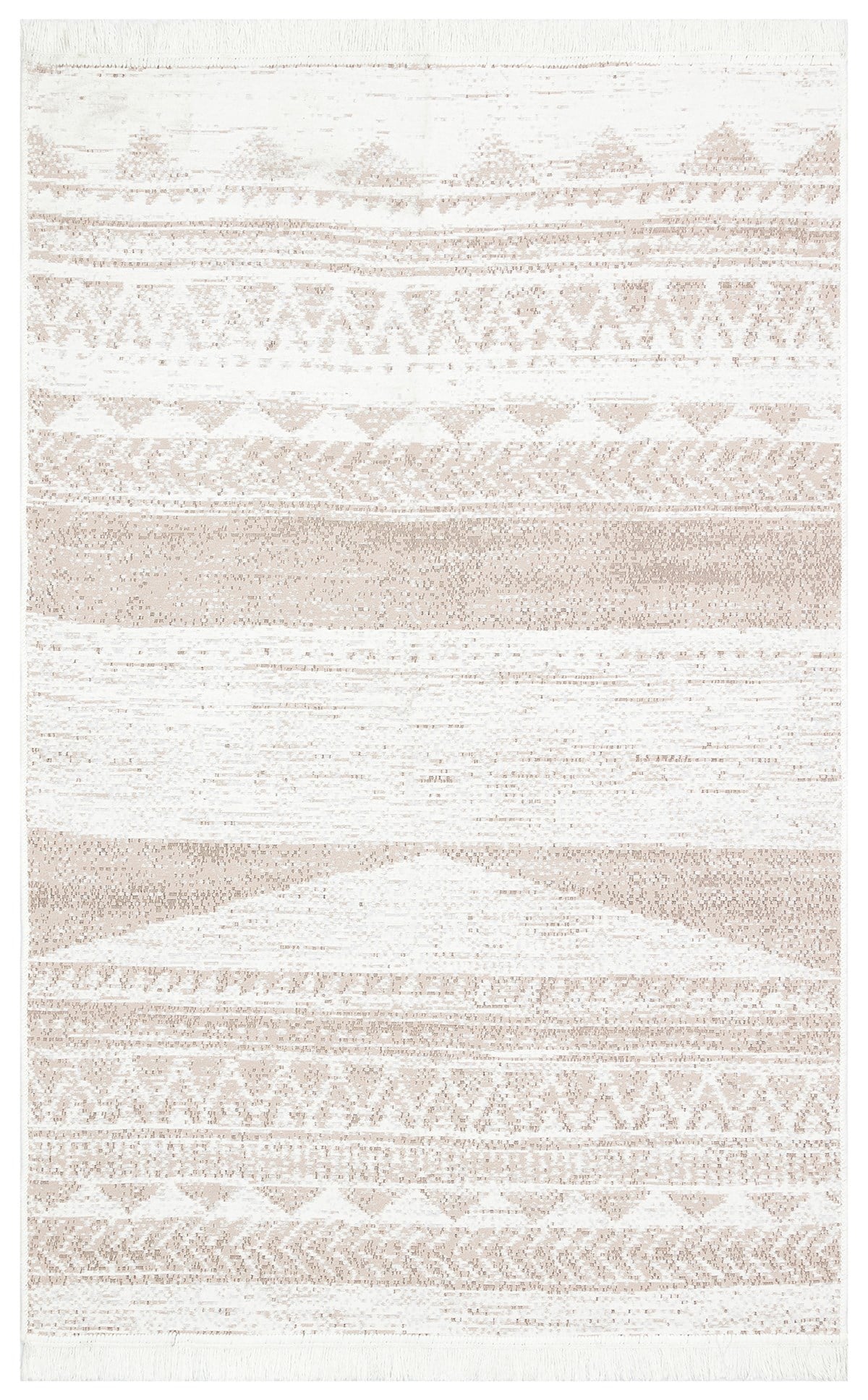 ARYA AR 06 NATURAL  Yıkanabilir Çift Taraflı Modern Desenli Dokuma Kilim