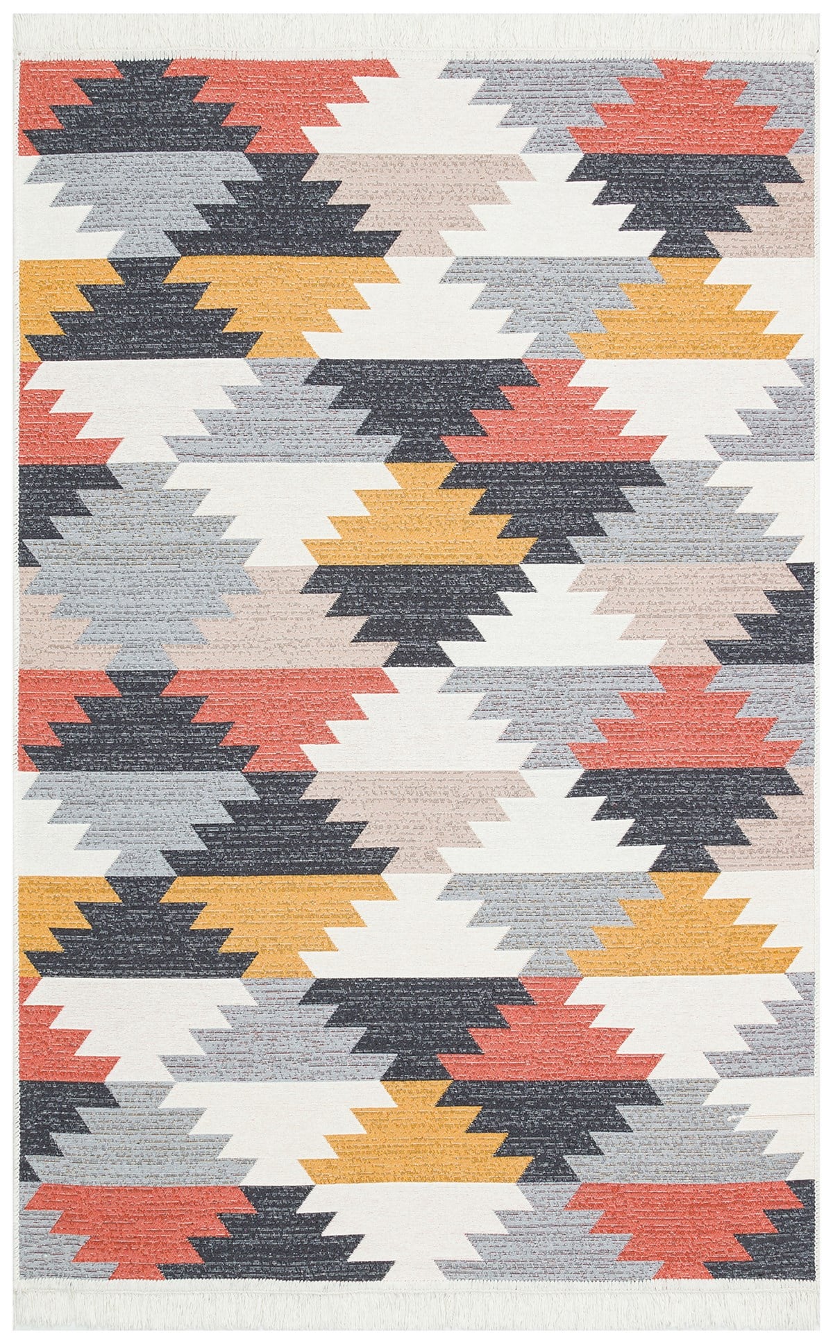 ARYA AR 20 MULTY  Yıkanabilir Çift Taraflı Modern Desenli Dokuma Kilim