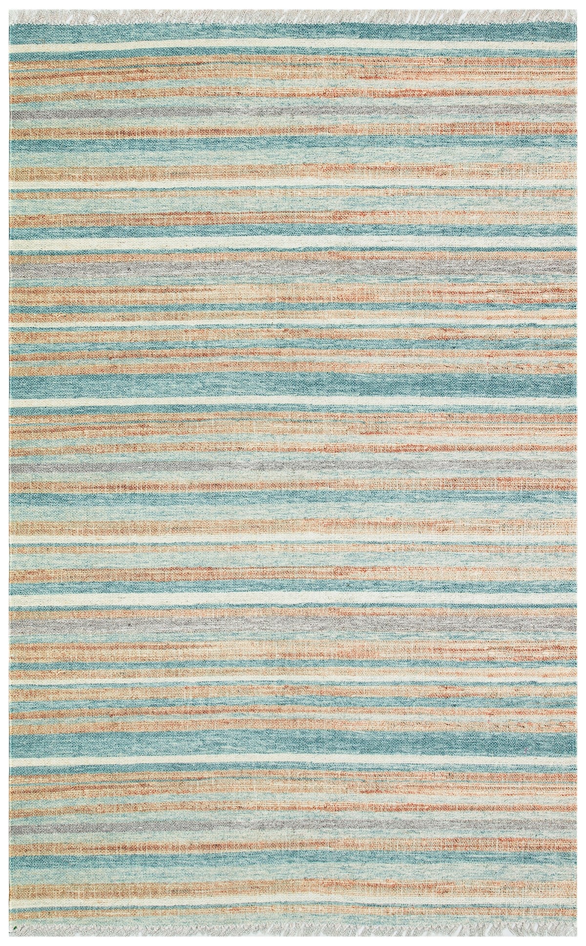 ASOS AS 04 BLUE  Jüt Hasır Görünümlü Hav Toz Vermez Çift Taraflı Yıkanabilir Kilim